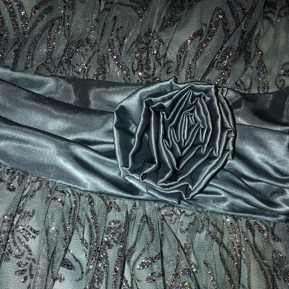 B. Smart Glittery Blue and Silver Dress - Picture 4 of 4